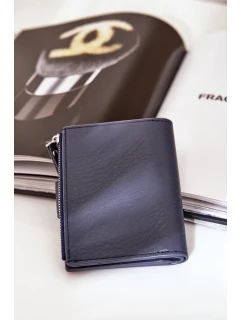 Portfel Damski Eko Skórzany Granatowy Jezorea