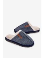 Mužské klasické pantofle modré Makis