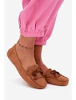 Dámske ploché mokasíny s lemovaním z imitácie semišu Camel Bluebell Dámske ploché mokasíny s lemovaním z imitácie semišu Camel Bluebell
