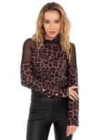 Blúzka MI BZ M776 1.71 čierna a hnedá