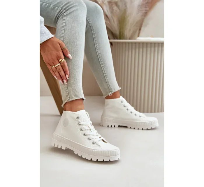 Dámske tenisky s členkom Big Star White