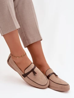 Dámske mokasíny Darwen z ekologického semišu - béžové