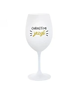 CHRASTÍ MI JAZYK - pohár na biele víno 350 ml CHRASTÍ MI JAZYK - pohár na biele víno 350 ml