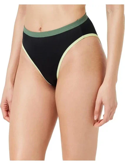 Dámske plavky Shore Marina Grande Ultra Highleg 0004 Black - Sloggi Dámske plavky Shore Marina Grande Ultra Highleg 0004 Black - Sloggi