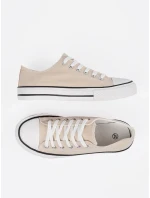 Klasické  tenisky dámské Jasnobeżowy bez podpatku