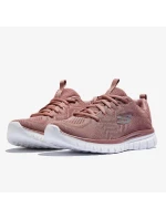 Skechers Graceful Get Connected Dámske ružové športové topánky (12615-MVE) Dámske