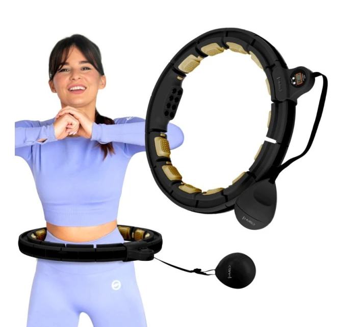 Čierna/zlatá HHM13 Magnetický set Hula Hop s počítadlom HMS + BR163 Čierny pás na chudnutie Čierna/zlatá HHM13 Magnetický set Hula Hop s počítadlom HMS + BR163 Čierny pás na chudnutie
