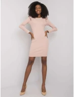 Šaty LA SK model 16732657 béžová - FPrice Šaty LA SK model 16732657 béžová - FPrice