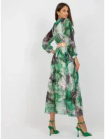 Dámske šaty 3062 4.17P čierna a zelená - FPrice