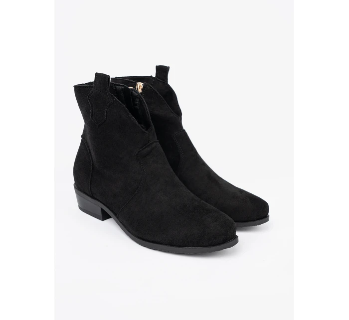 Jedinečné dámské černé kotníčkové boty Obcas Jedinečné dámské černé kotníčkové boty Obcas