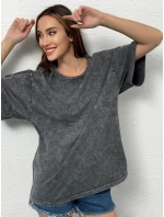 dámské tričko grafitové Dstreet model 21977339 - FashionStreet
