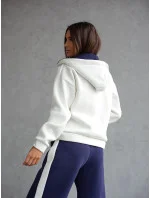 modrý hrubší dámský bavlněný komplet s rozepínací mikinou model 20905694 - Moon