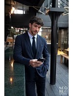 Men Pánské sako anthracite melange model 22500390 - NEOBLU Men Pánské sako anthracite melange model 22500390 - NEOBLU