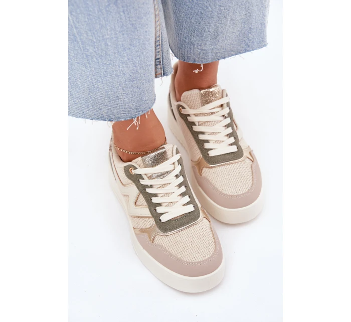 Dámské Tenisky Na Platformě Leopardí Béžové model 21702047 - Boto Dámské Tenisky Na Platformě Leopardí Béžové model 21702047 - Boto