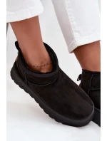 Śniegowce Damskie Na Platformie Czarne Celyra