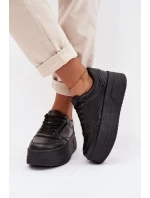 Dámské tenisky na masivní platformě Černé Feressa Dámské tenisky na masivní platformě Černé Feressa