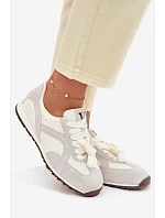 Semišové Dámské Tenisky model 22073044 Šedé - VINCEZA