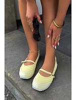Športové baleríny s opaskom Yellow Charmy