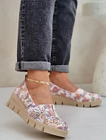 Dámske poltopánky RMR23109D-7 Beige mix - Jezzi