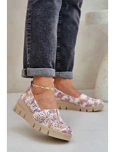 Dámske poltopánky RMR23109D-7 Beige mix - Jezzi