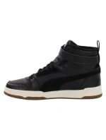 Pánske juniorské členkové topánky Rbd Game Wtr W 387604 02 Black and White - Puma