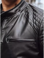 Pánská kožená bunda černá Dstreet model 21965524 - FashionStreet