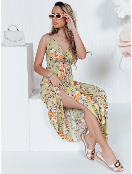 zelené maxi šaty model 21990223 - Dstreet