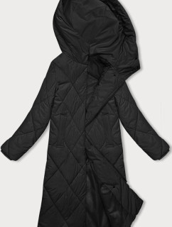 Čierna dlhá zimná bunda s kapucňou J.Style (5M3173-392)