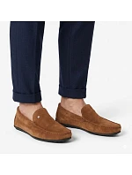 Pánske semišové kožené mokasíny camel Filippo MP923