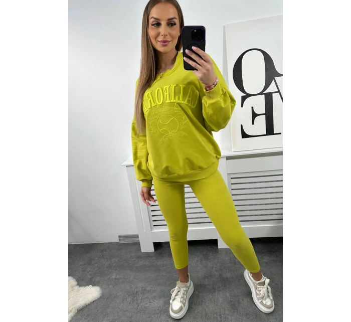 model 18753683 bavlněná souprava pistácie - K-Fashion