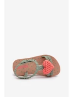 Dětské sandálky se srdcem model 21658598 My First Baby zelené - Ipanema