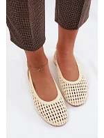 Dámské sandály Pletené Žluté model 22125677 - Boto