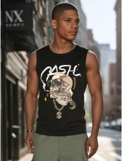 Pánské tričko bez rukávů černé Dstreet model 21988519 - FashionStreet