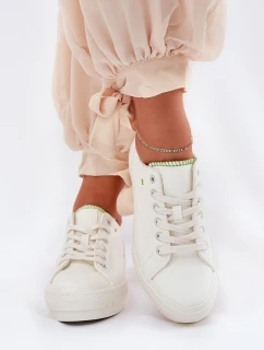 Dámské Tenisky Na Platformě Z Eko Kůže Big Star model 21690720 Bílé - Big Star Shoes