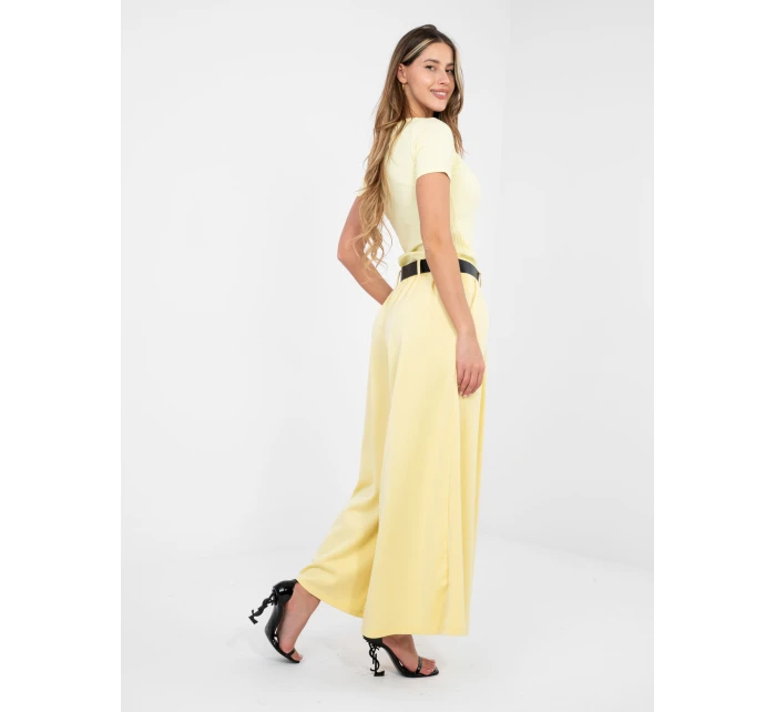 Nohavice IT SP 17872.29 svetložltá