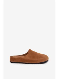 Dámske papuče a topánky na platforme - camel Sylviane