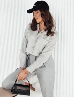 Dámská pruhovaná košile šedá Dstreet model 21972910 - FashionStreet