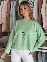 Dámska oversize maslová mikina s NUBISS mint FashionStreet RY2801