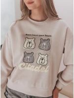 Dámská oversize mikina s  beige Dstreet model 21988115 - FashionStreet