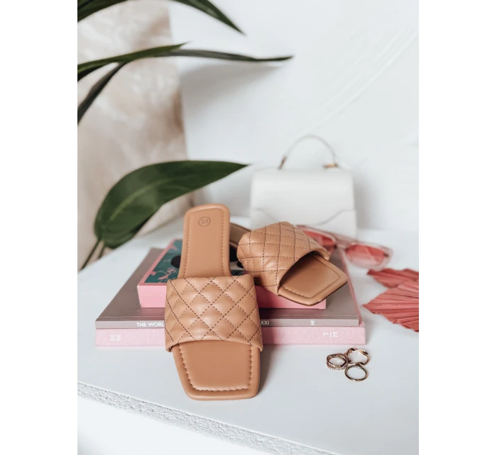 Dámske žabky SATELIVA beige FashionStreet ZY0972