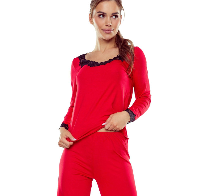 Dámske pyžamo Arleta červené - ELDAR