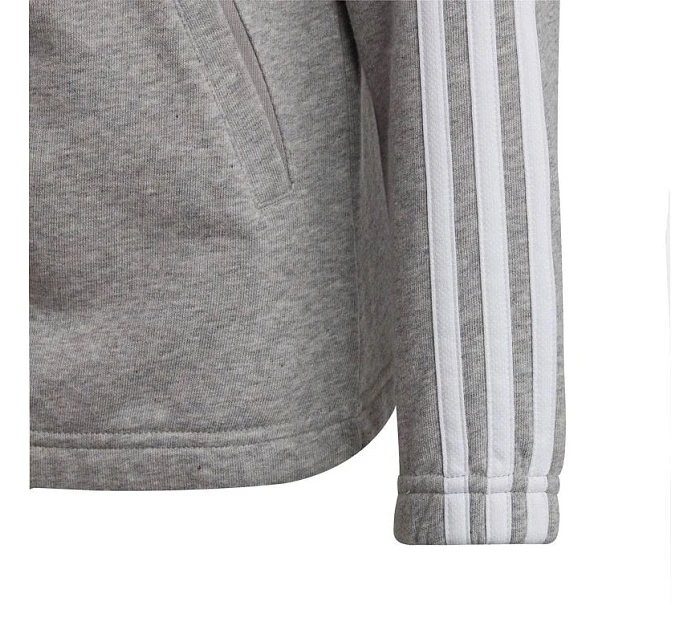 Mikina Adidas Essentials s 3 prúžkami a zipsom Jr IC3635