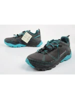 Aku dámska treková športová obuv Flyrock Gore-tex odolná sivá modrá dámska