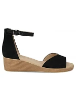 Dámské kožené sandály na platformě černé Filippo model 22150253