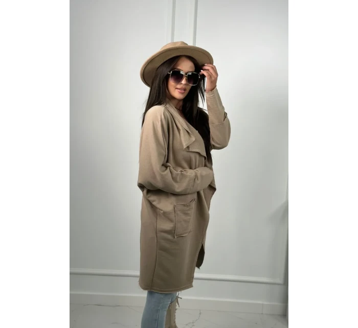 Kapska s vreckami svetlo béžová Kapska s vreckami svetlo béžová