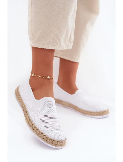 Dámské espadrilky model 22067174 Bílé - VINCEZA Dámské espadrilky model 22067174 Bílé - VINCEZA