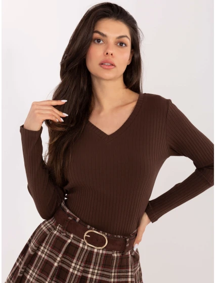 Blúzka RV BZ A1054.34 tmavohnedá