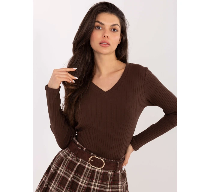 Blúzka RV BZ A1054.34 tmavohnedá