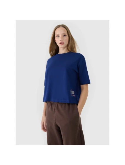 Dámske tričko oversize s potlačou 4F 4FWSS25TTSHF1971-30S Dámske tričko oversize s potlačou 4F 4FWSS25TTSHF1971-30S