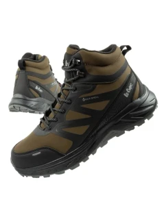 Lee Cooper pánské zimní trekové boty zateplené nepromokavé zelené